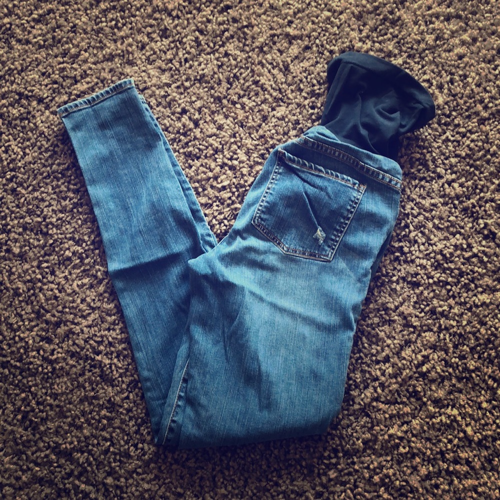 Led Luxe Essentials Denim Maternity Jean Sz 27